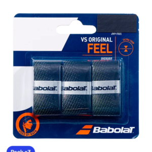 Babolat VS Original Smooth Overgrips Black/Yellow (Pack x3)