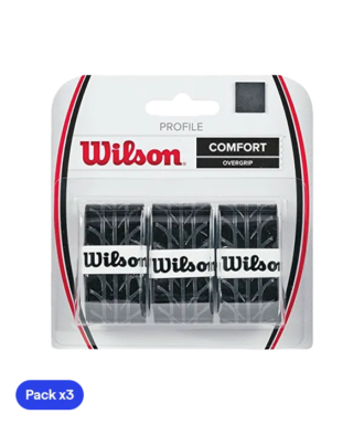 Overgrip Wilson Profilo Comfort Nero (Pacchetto x3)