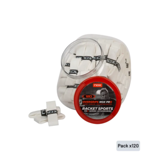 Tambor Overgrips Nox Pro Liso Blanco (x120)