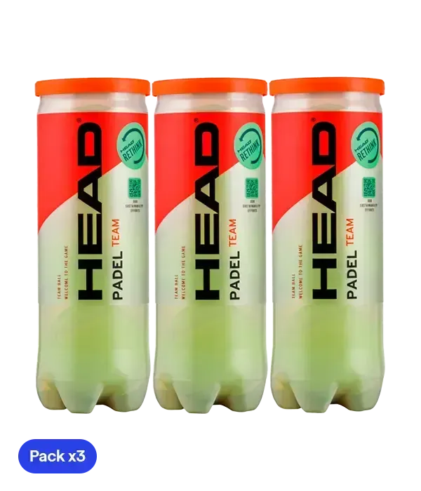 HEAD Padelbälle Padel Team (Packung x3)