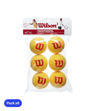 Pelotas Wilson Tour Foam Tenis (Pack x6)