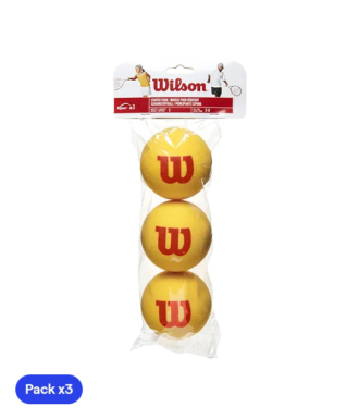 Wilson Padel Balls Tour Foam Tennis (Pack x3)