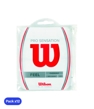 Griffband Wilson Pro Sanftes Gefühl Weiß (Packung x12)