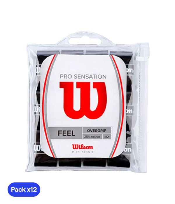 Overgrips Wilson Pro Smooth Sensation Black (Pack x12)
