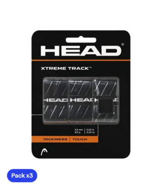 Overgrips Head XtremeTrack Black (Pack x3)
