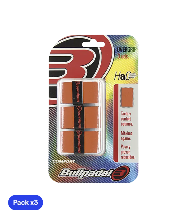 Overgrips Bullpadel GB1200 Comfort Fluor Orange (Pack x3)