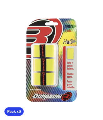Overgrip Bullpadel GB1200 Comfort Giallo Fluoro (Pacchetto x3)