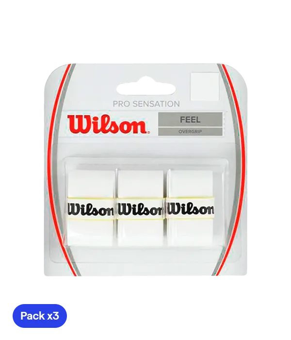 Overgrip Wilson Sentiti bianco (Pacchetto x3)