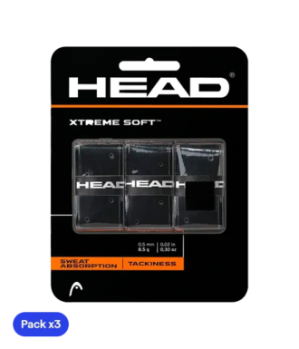 Griffband Head XtremeSoft Schwarz (Packung x3)