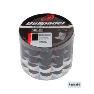Secchio di Overgrips Bullpadel GB1201 perforato Nero/Bianco (x50)
