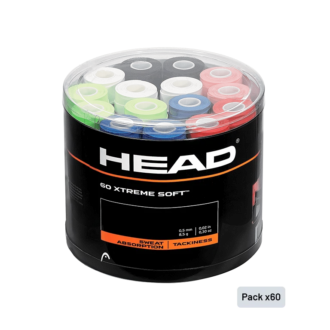 Secchio di Overgrips Head XtremeSoft Multicolor (x60)
