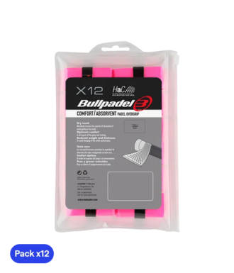 Overgrips Bullpadel GB-1601 Microperforado Rosa (Pack x12)