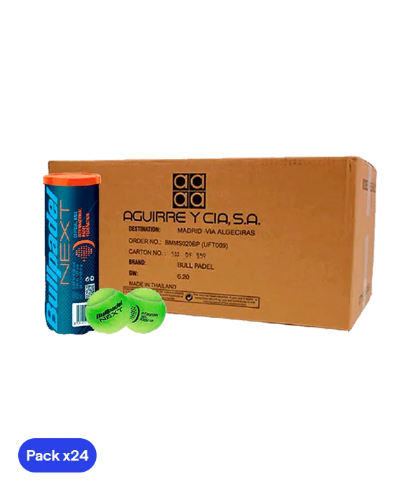 Scatola Palline da padel Bullpadel Next (Pacchetto x24)