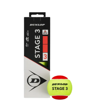 Padel Ball Can Dunlop Stage 3 Red/Yellow 2025