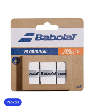 Overgrips Babolat VS Original Liso Blanco (Pack x3)