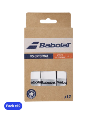 Overgrips Babolat VS Original Liso Blanco (Pack x12)