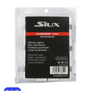 Overgrip Siux Pro pierced White (Pack x12)