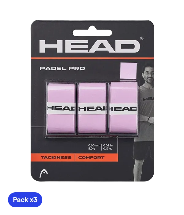 Overgrip Head Padel Pro Rosa (Pacchetto x3)