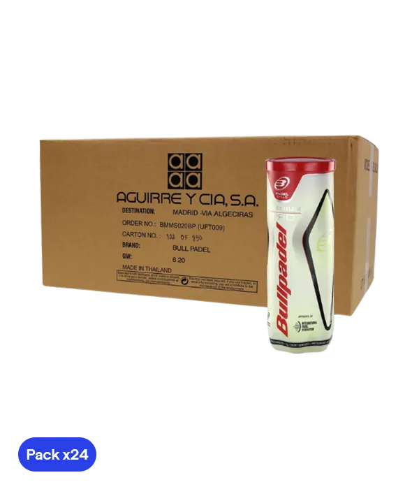 Scatola Palline da padel Bullpadel Premium Pro (Pacchetto x24)