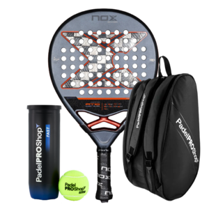Pack Nox AT10 Genius 18K Alum 2025 Agustín Tapia + Padel bag PadelPROShop Black + PadelPROShop Padel Balls Fast