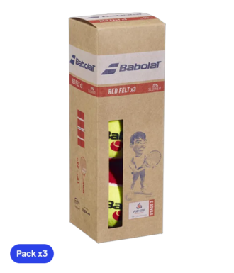 Palline da padel Babolat Fase 3 Red Minitennis in feltro