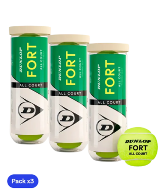 Dunlop Padel Balls Fort All Court (x4) (Pack x3)