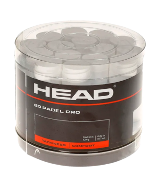 Tambor Overgrips Head Padel Pro Blanco (x60)
