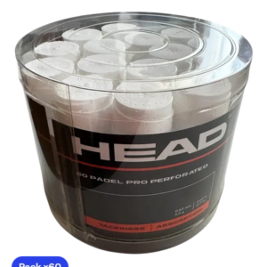 Overgrip Jar Head Padel Pro Drilled White (x60)