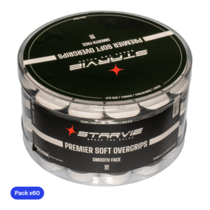 Overgrip Jar Starvie Tacky Touch Smooth White (x60)