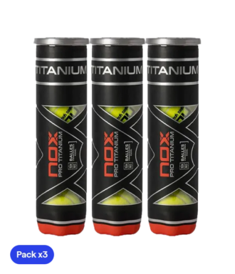 Pelotas Nox Pro Titanium (x4)(Pack x3)