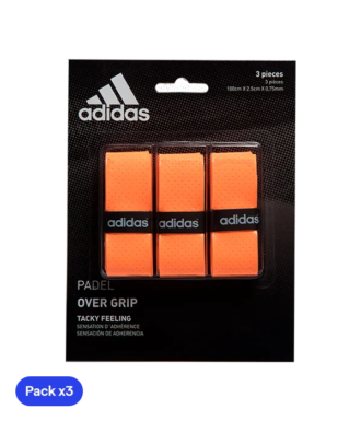 Overgrips Adidas Orange Perforated (Pack x3)