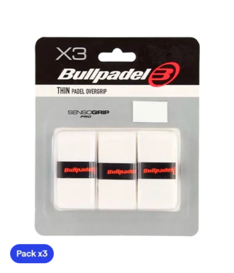 Overgrips Bullpadel GB1603 Thin Blanco (Pack x3)