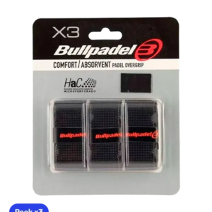 Overgrips Bullpadel GB1201 Comfort/Absorbent Black (Pack x3)