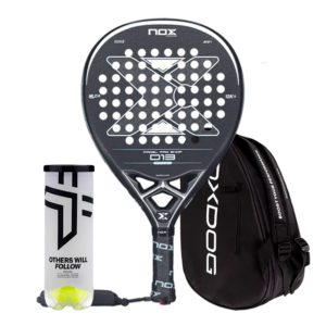 Nox Padel Racket Pack D13 12K 2025 + Padel bag Oxdog Ultra Tour + Oxdog Padel Balls BOOST+