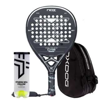 Nox Padel Schläger Set D13 12K 2025 + Padel-Taschen Oxdog Ultra Tour + Oxdog Padelbälle BOOST+