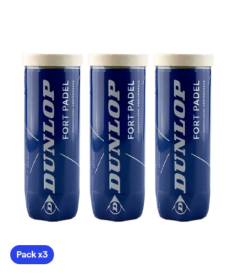 Dunlop Padel Balls Fort Padel (Pack x3)