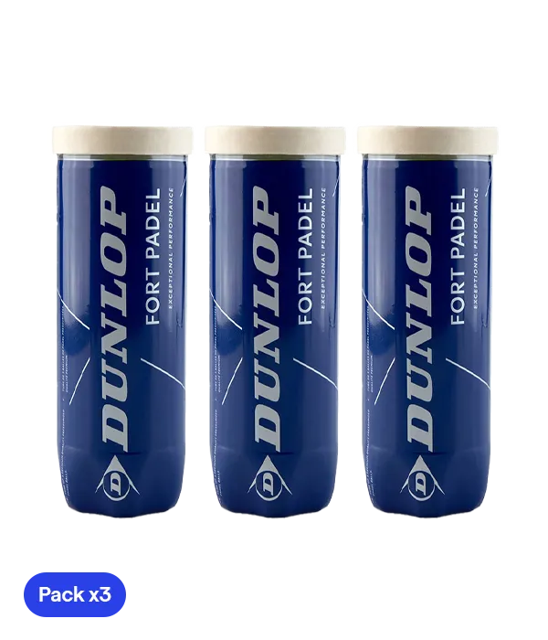Dunlop Padel Balls Fort Padel (Pack x3)