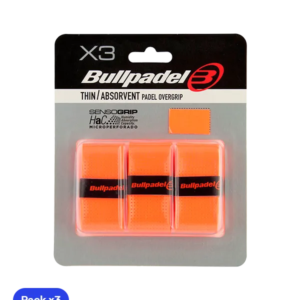 Overgrips Bullpadel GB1705 Thin/Absorbent Orange Fluor (Pack x3)
