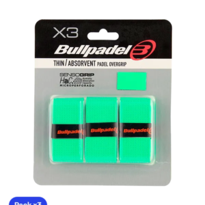 Overgrips Bullpadel GB1705 Thin/Absorbent Green (Pack x3)