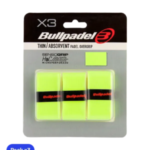 Overgrips Bullpadel GB1705 Thin/Absorbent Yellow Fluor (Pack x3)