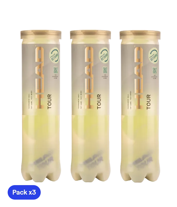 Palline da padel HEAD Tour (x4)(Pacchetto x3)