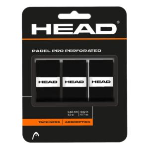 Overgrips Head Padel Pro Perforated Black (Pack x3)