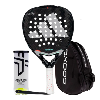 Adidas Padel Schläger Set Metalbone 3.4 2025 Ale Galán + Padel-Taschen Oxdog Ultra Tour Schwarz + Oxdog Padelbälle BOOST+