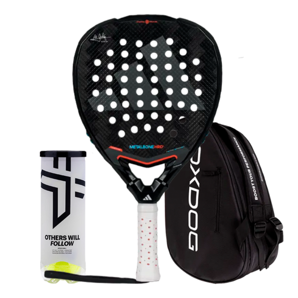 Adidas Padel Schläger Set Metalbone HRD+ 3.4 2025 Ale Galán + Padel-Taschen Oxdog Ultra Tour + Oxdog Padelbälle BOOST+