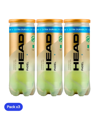 HEAD Padel Balls Padel Pro S + (pack x3)