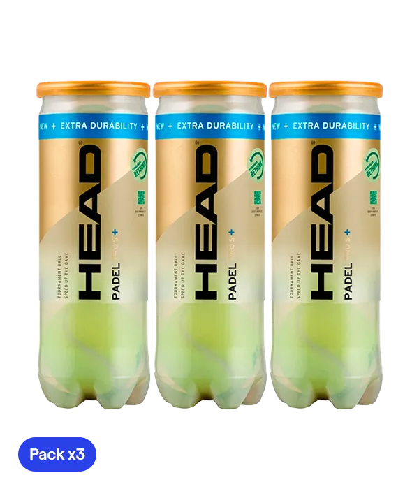 HEAD Padel Balls Padel Pro S + PadelPROShop (pack x3)