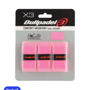 Overgrips Bullpadel GB1201 Comfort/Absorbent Pink Fluor (Pack x3)