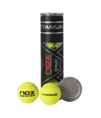Bote de Pelotas Nox Pro Titanium (x4)
