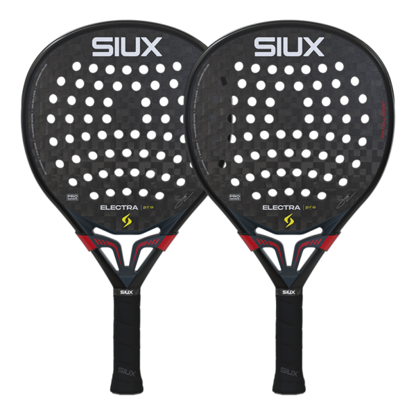 Siux 2-Pack Padel Rackets - Electra ST5 Pro Shadow Red 2026 Franco Stupaczuk