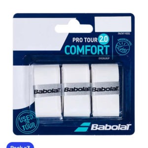 Babolat Overgrips Pro Tour 2.0 White (Pack x3)